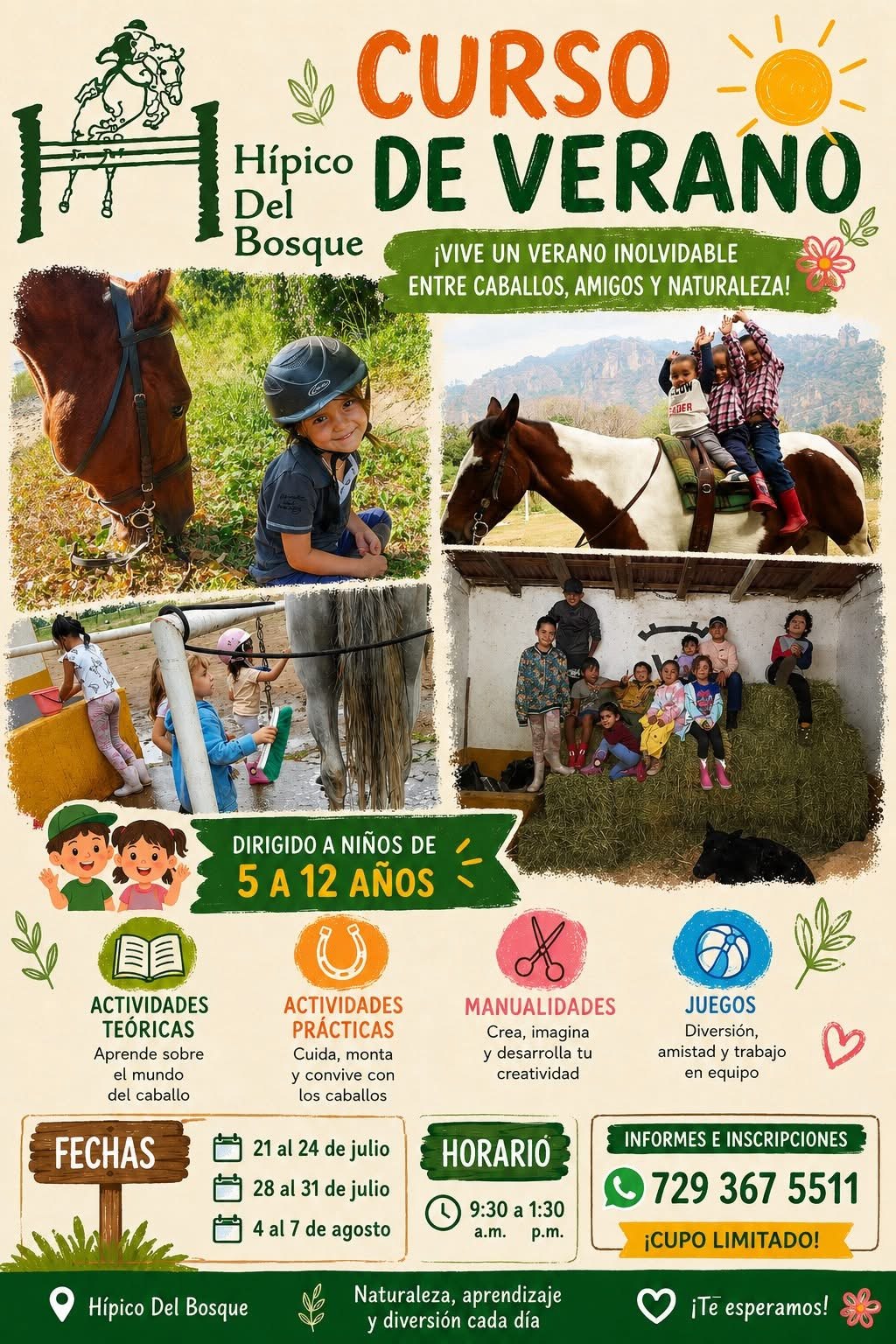 Curso de verano Hípico del Bosque